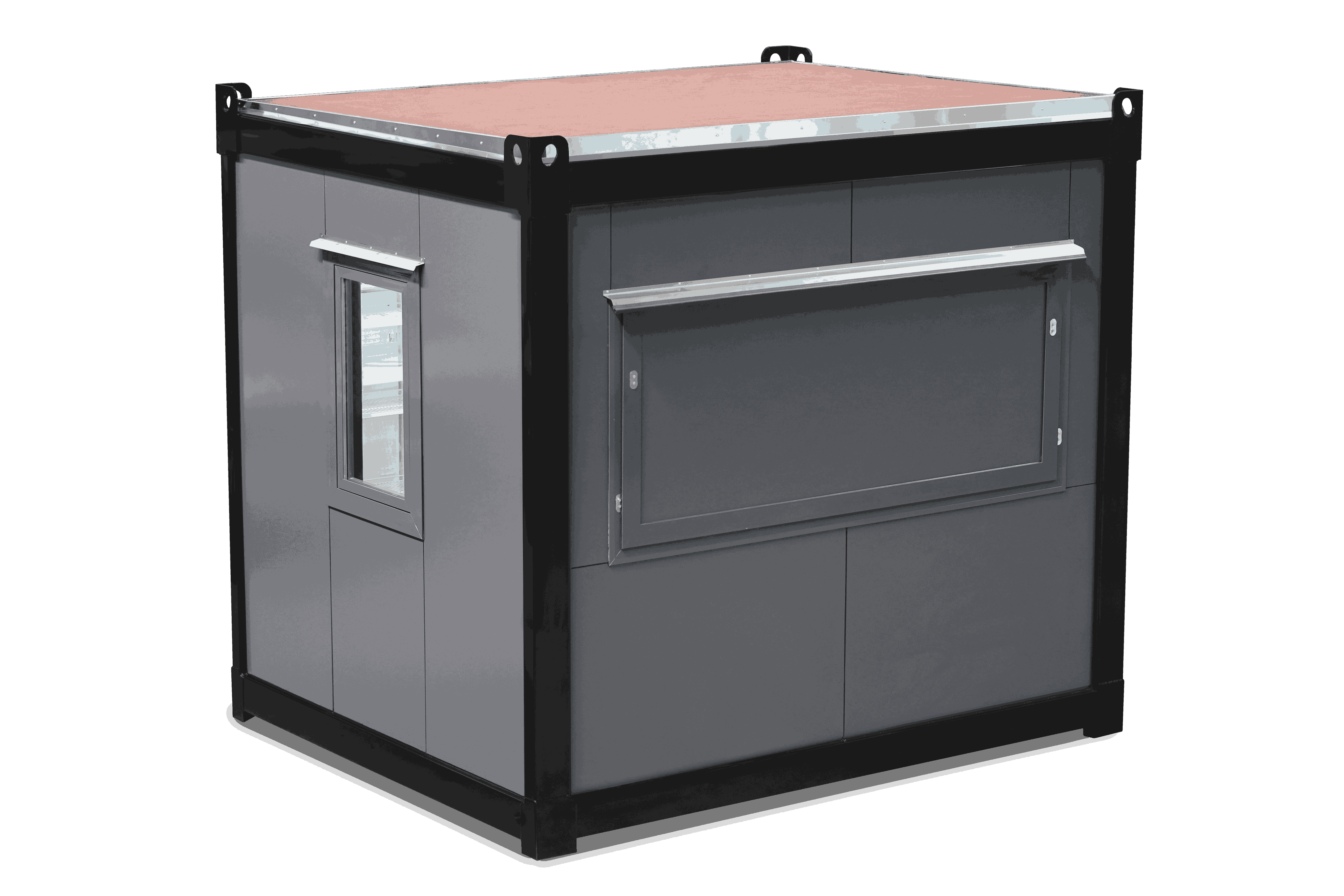 Conteneur Aménagé Cuisine Mobile 10′ Demi-Couvercle