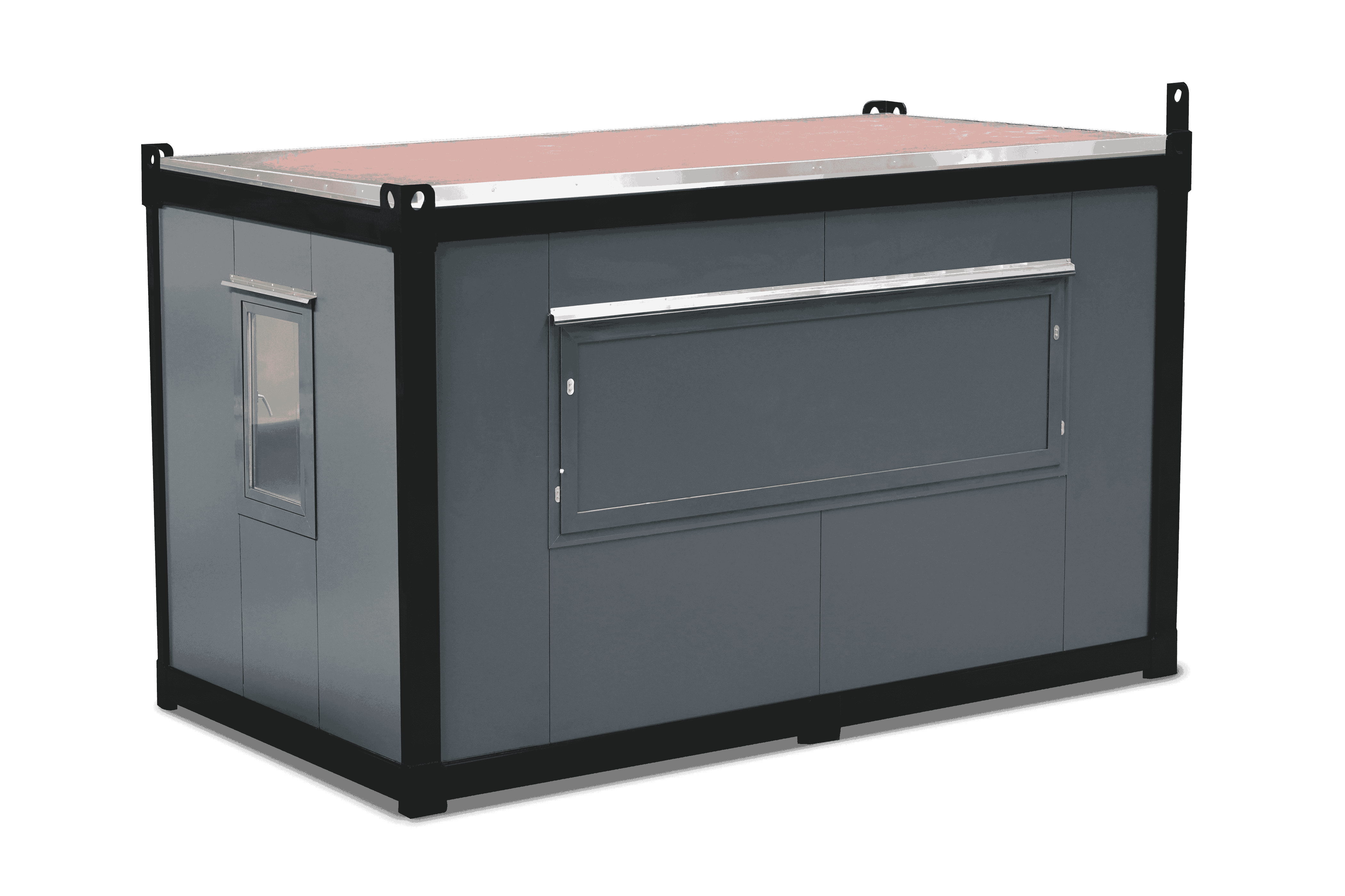 Conteneur Aménagé Cuisine Mobile 15′ Demi-Couvercle