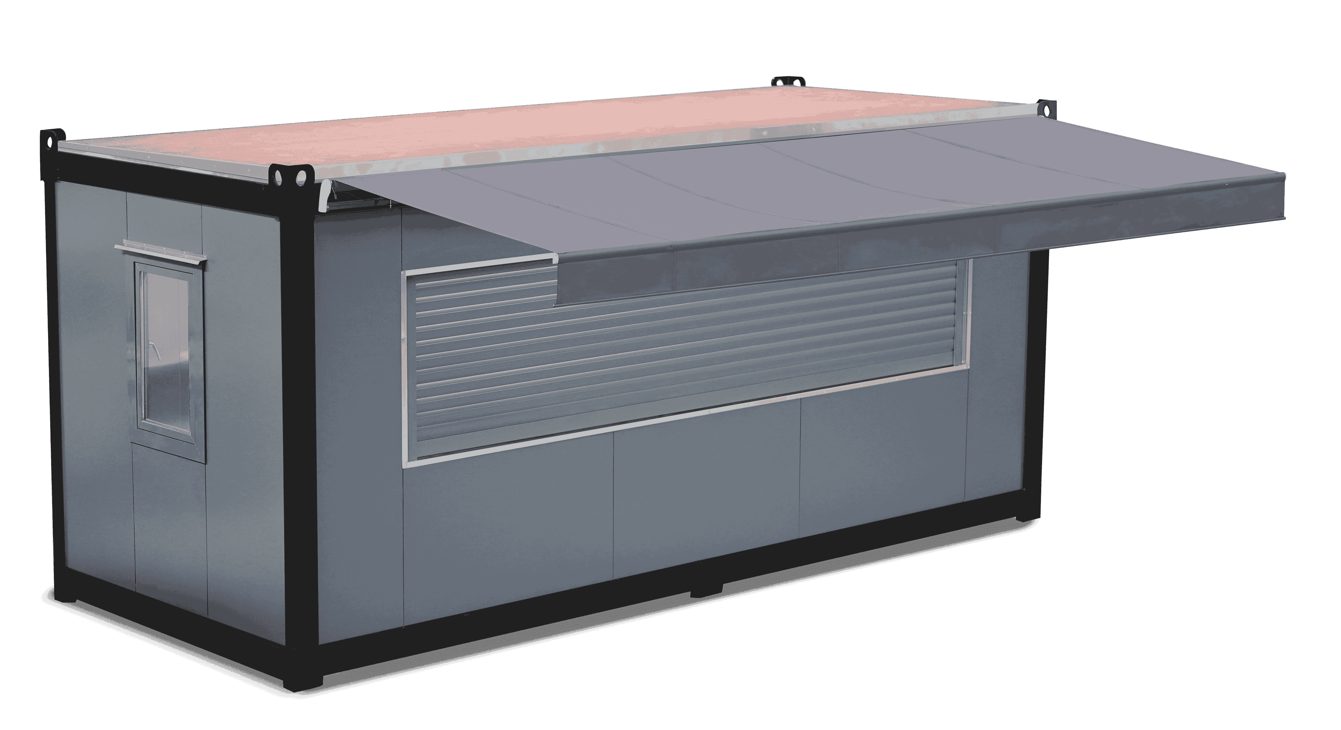 Conteneur Aménagé Cuisine Mobile 20′ Demi-Couvercle