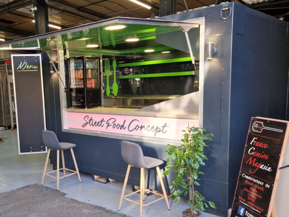Aménagement Container kiosk restaurant entreprise hauts de france